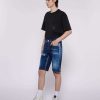 Archivi John Richmond Giovanni Richmond | Bermuda In Denim Con Strappo