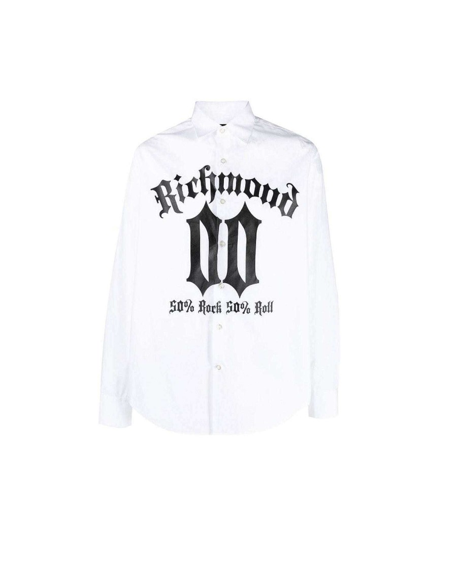 Archivi John Richmond Giovanni Richmond | Maglia Con Logo A Contrasto