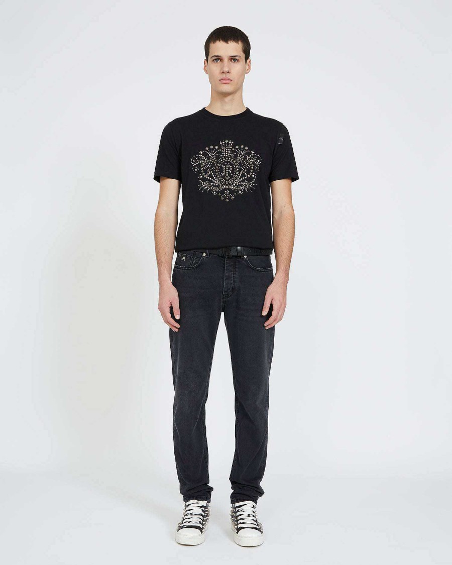 Uomo John Richmond Magliette | T-Shirt Con Stampa Sul Fronte