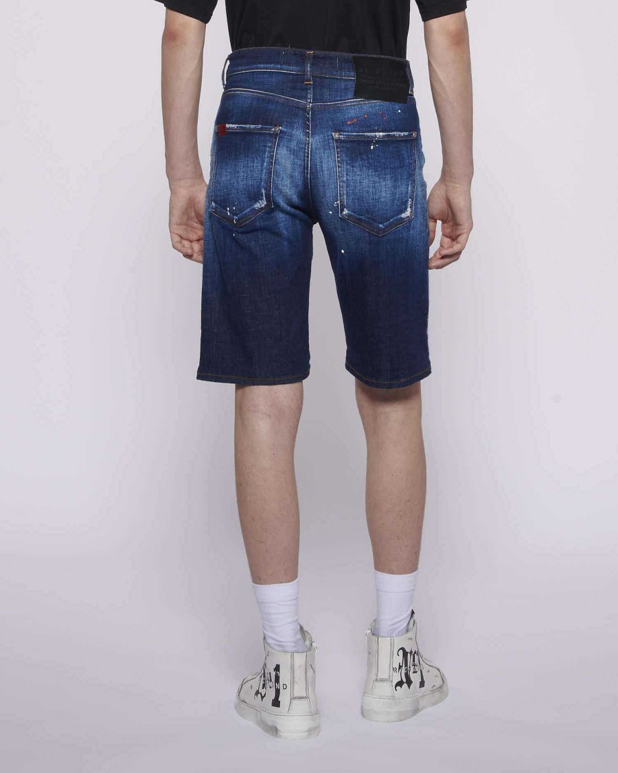 Archivi John Richmond Giovanni Richmond | Bermuda In Denim Con Strappo