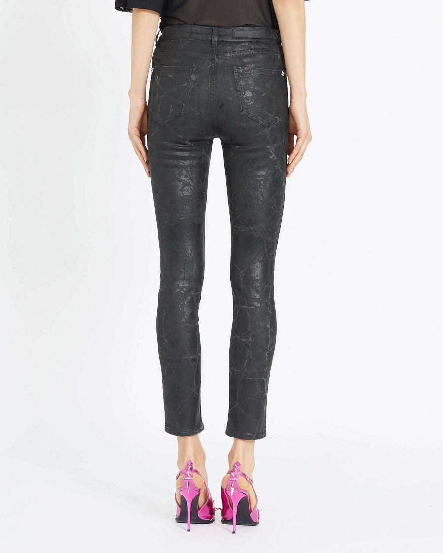 Donna John Richmond Jeans | Jeans Slim Con Fantasia Ton Sur Ton