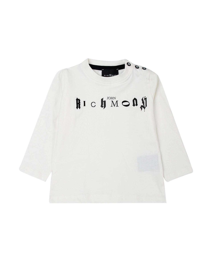 Abbigliamento Per Bambini John Richmond | T-Shirt Con Logo Frontale