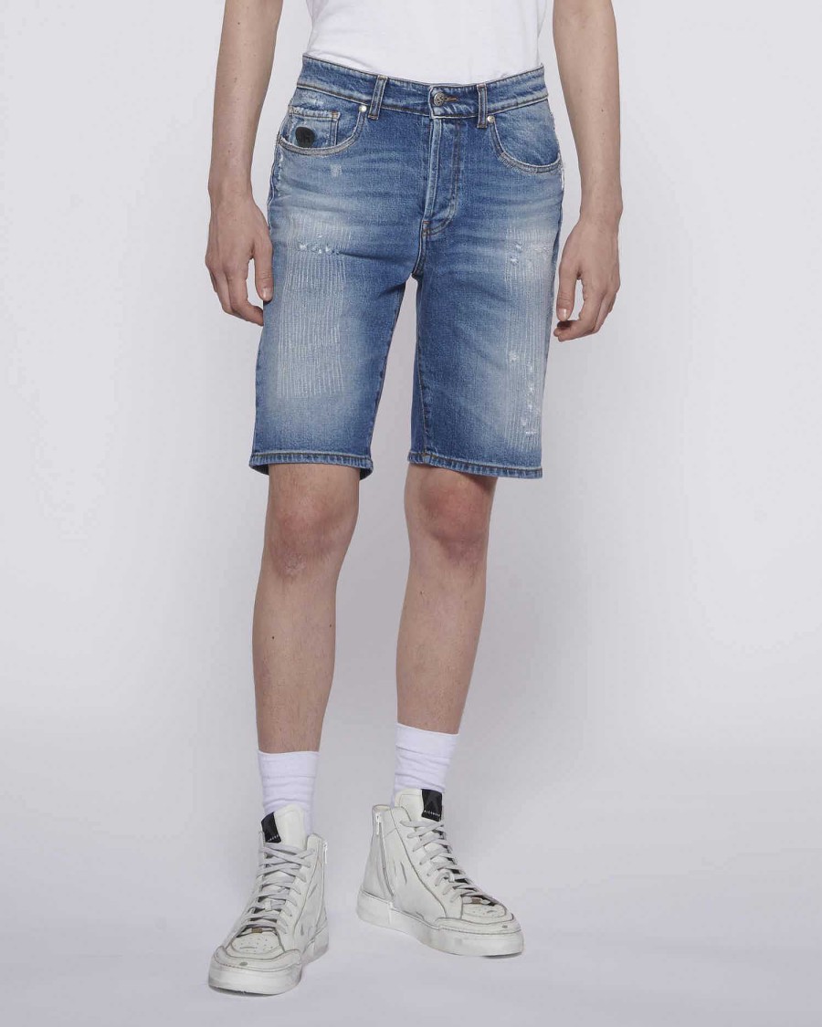 Archivi John Richmond Giovanni Richmond | Bermuda In Denim Con Cinturino