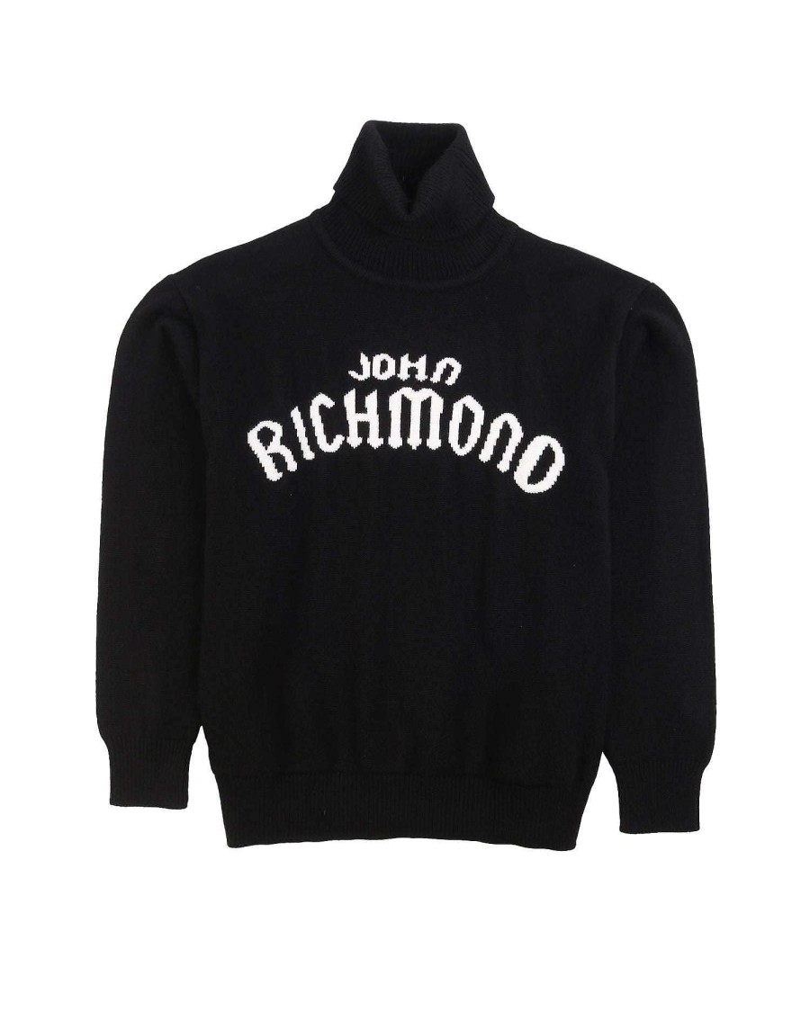 Abbigliamento Per Bambini John Richmond | Maglia A Collo Alto Con Logo