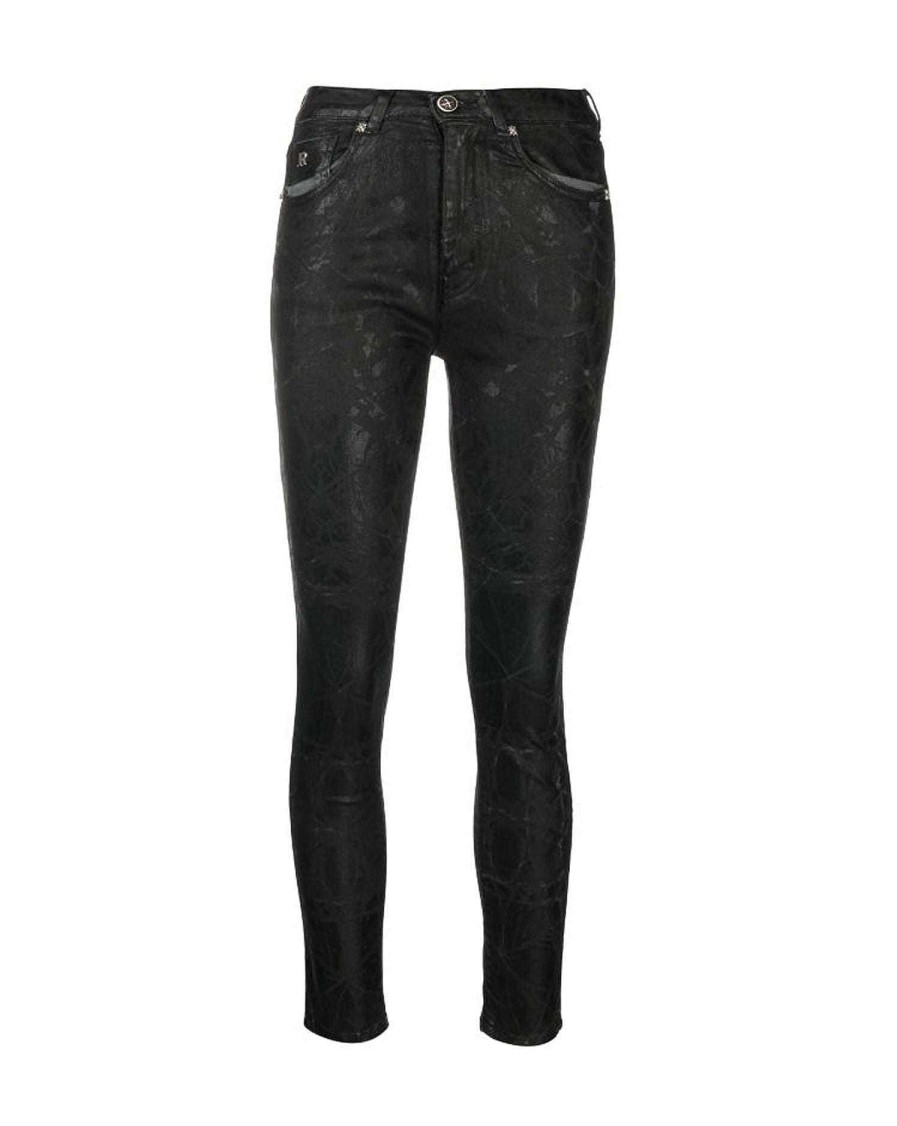 Donna John Richmond Jeans | Jeans Slim Con Fantasia Ton Sur Ton