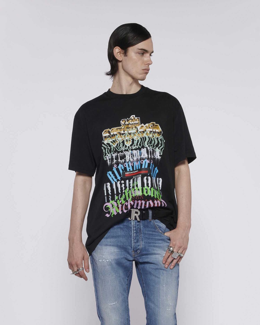 Archivi John Richmond Giovanni Richmond | T-Shirt Oversize Con Stampa Multicolore