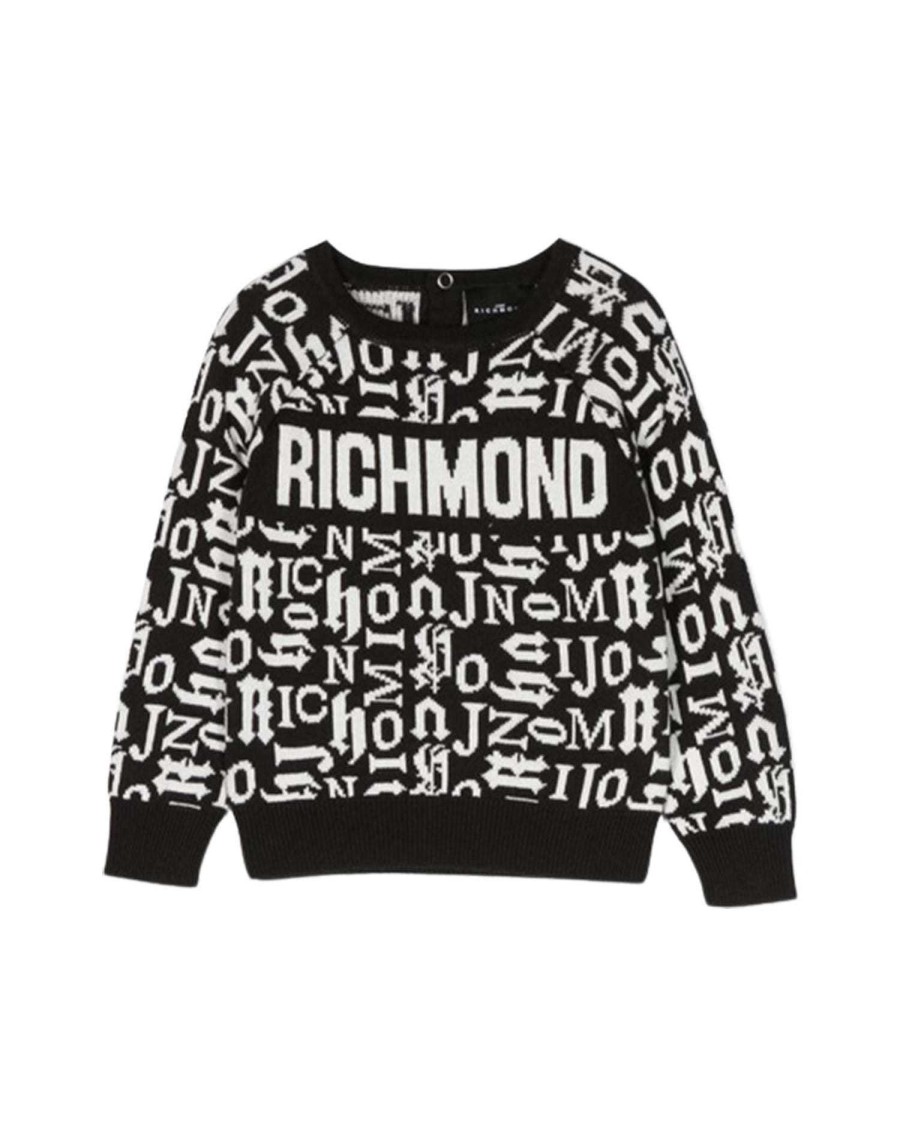 Abbigliamento Per Bambini John Richmond | Maglia Con Motivo E Logo