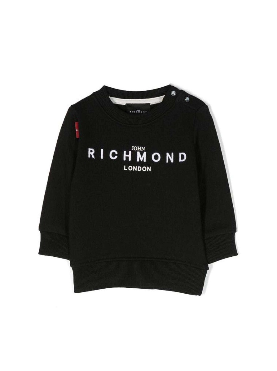 Abbigliamento Per Bambini John Richmond | Felpa Con Logo Frontale