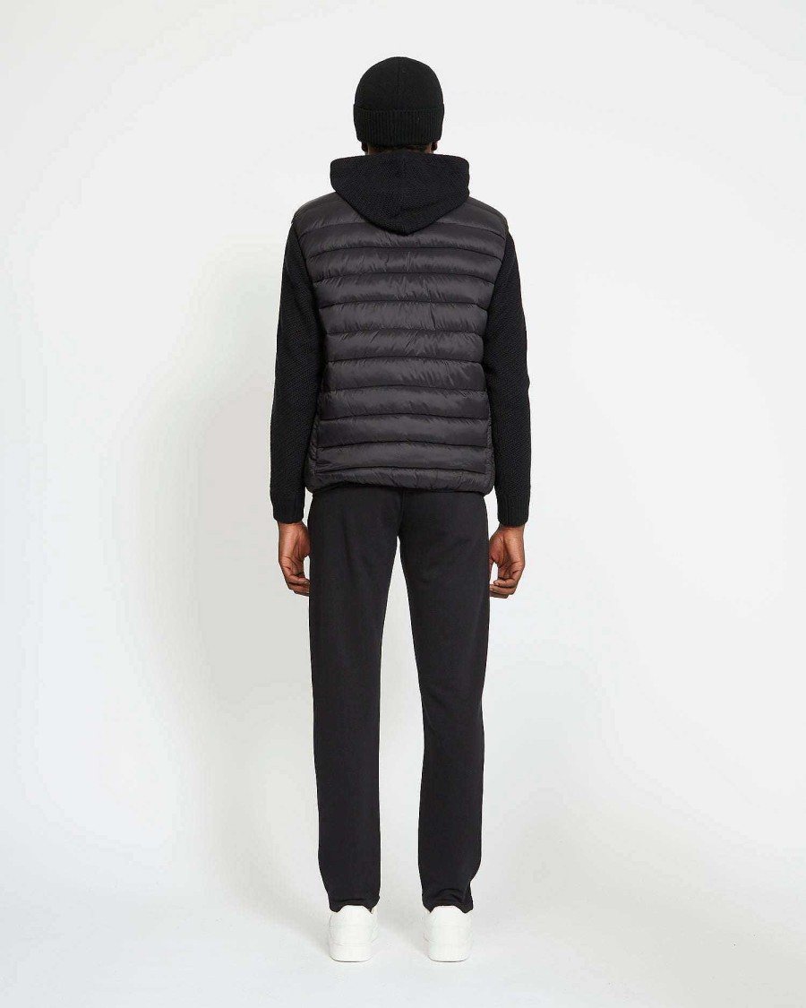 Uomo John Richmond Maglieria | Gilet Imbottito Con Logo Sul Fronte