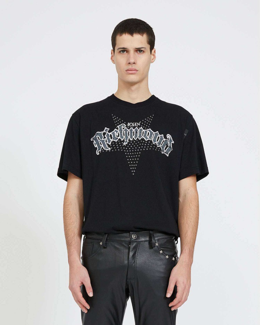 Uomo John Richmond Magliette | T-Shirt Con Logo Stella