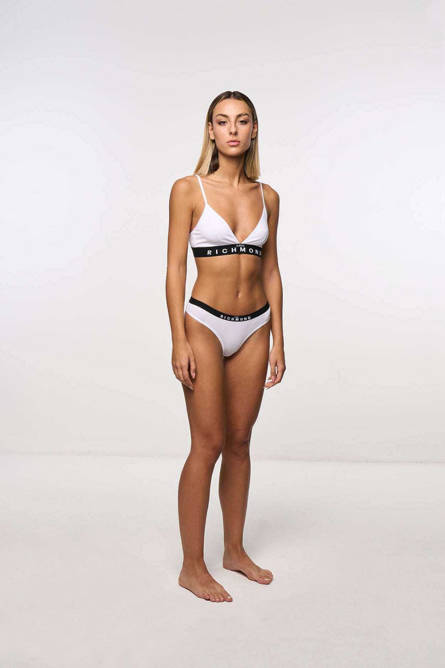 Biancheria Intima John Richmond | Reggiseno Sportivo A Triangolo Con Spalline Sottili