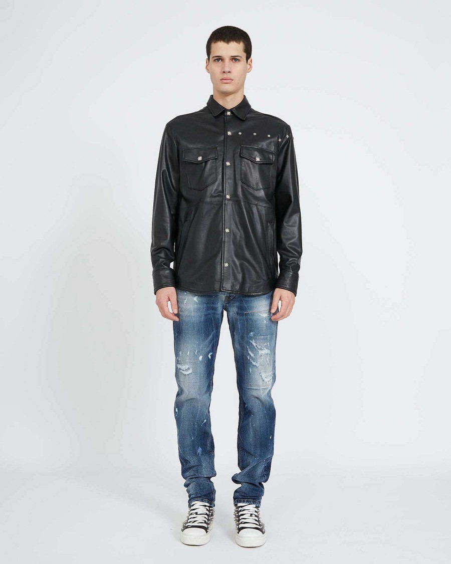 Uomo John Richmond Jeans | Jeans Slim Con Strappi