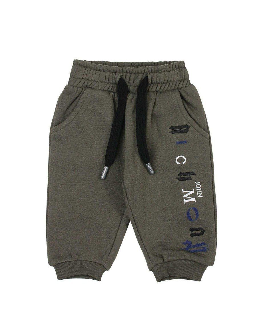 Abbigliamento Per Bambini John Richmond | Pantaloni Jogger Con Logo Frontale