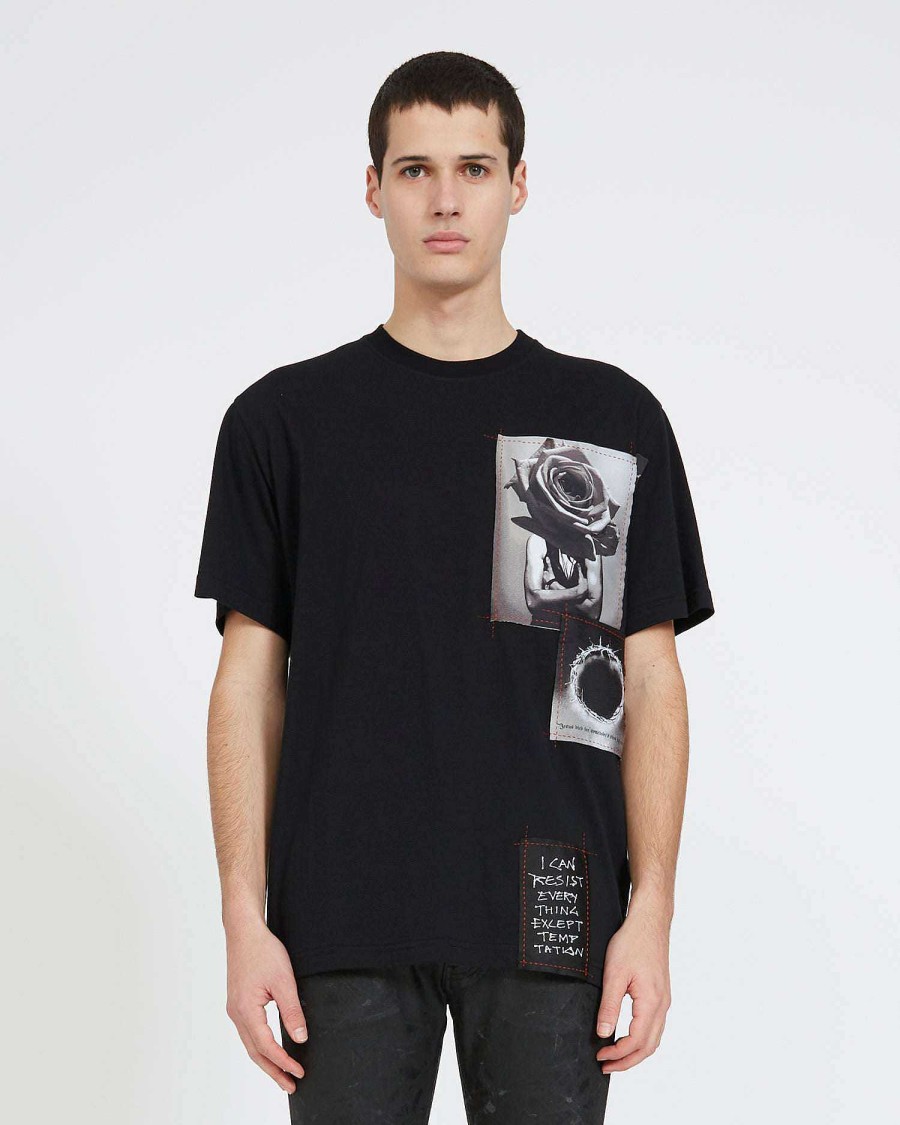 Uomo John Richmond Magliette | T-Shirt Con Stampa Sul Fronte