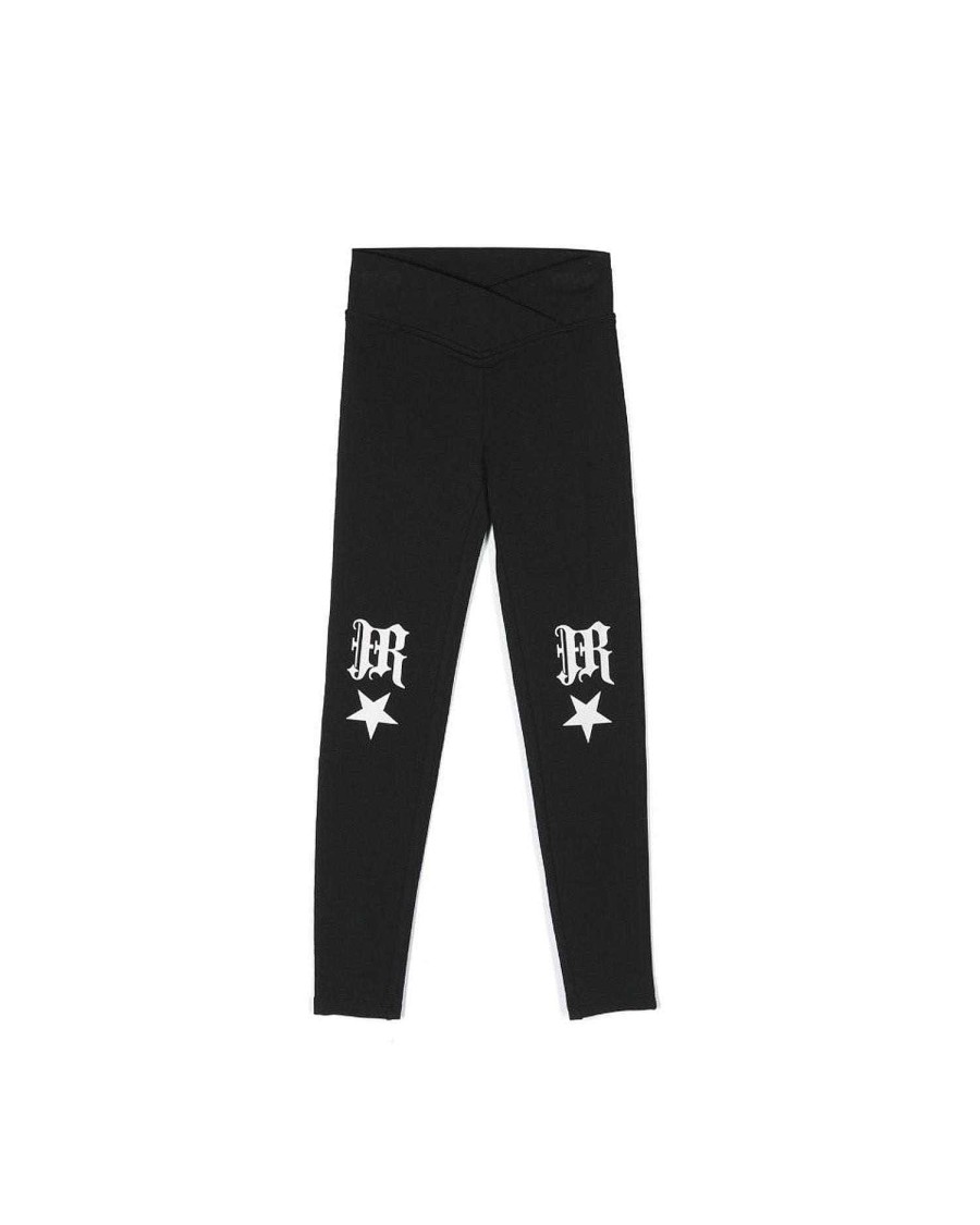 Archivi John Richmond Ragazza (3 - 16 Anni) | Leggings Con Logo Jr E Stella A Contrasto