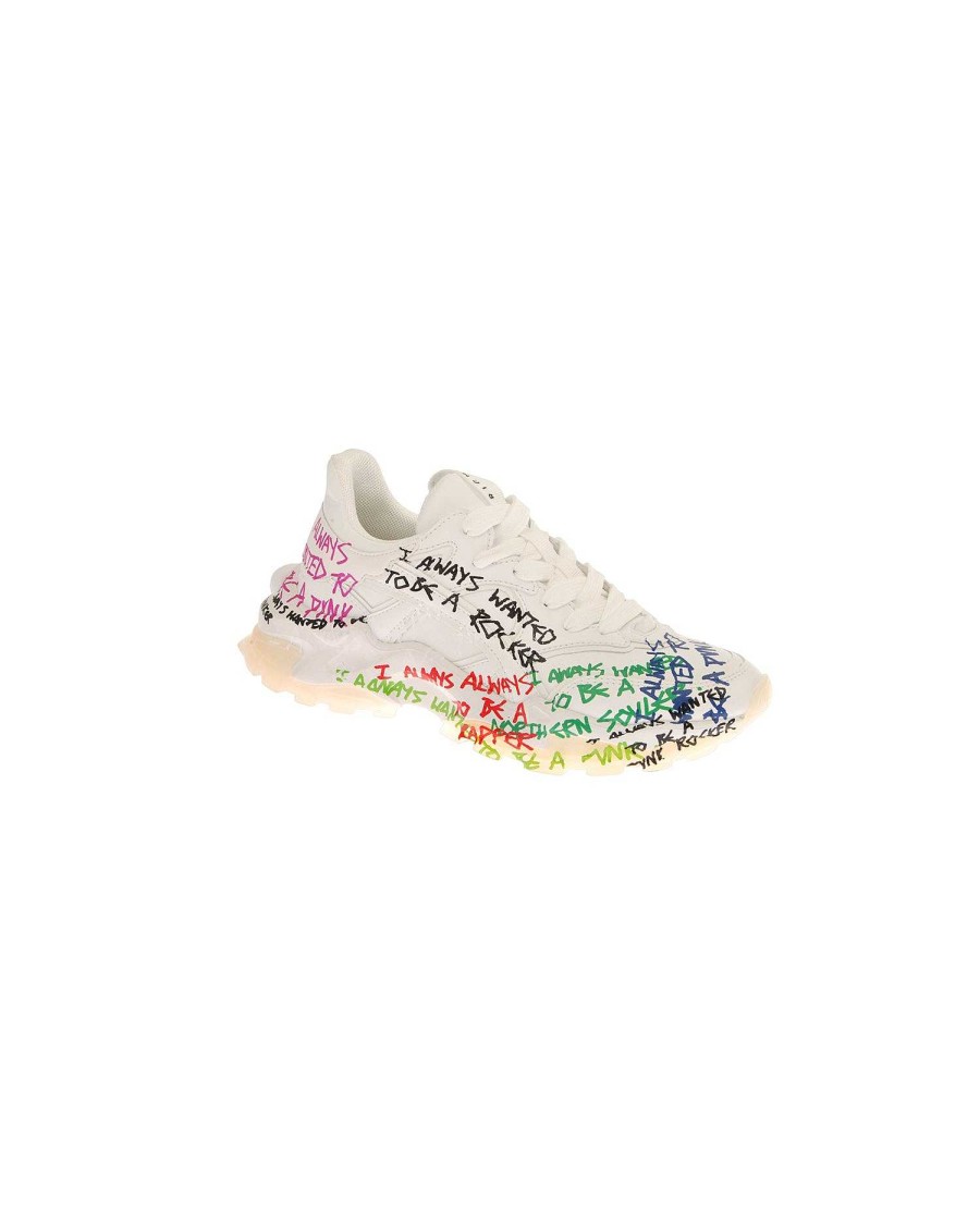 Accessori E Profumi John Richmond | Sneaker Sportiva Da Donna Con Scritte Colorate