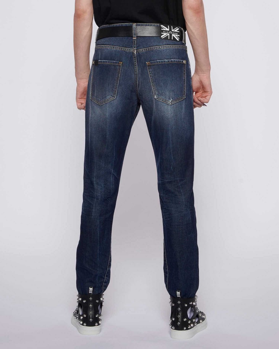 Archivi John Richmond Giovanni Richmond | Jeans Slim Con Strappi Sul Davanti