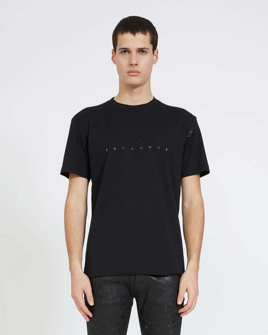 Uomo John Richmond Magliette | T-Shirt Con Logo A Manica Corta